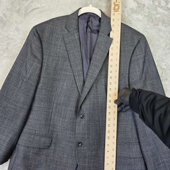 Michael Kors Blazer Mens 44S Gray Check Two Button Sport Coat Suit Jacket - Picture 7 of 12